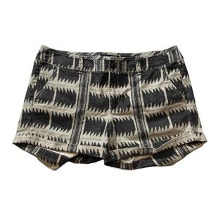 American Eagle Outfitters Midi Stretch Chino Shorts Womens Size 10 Tribal Aztec